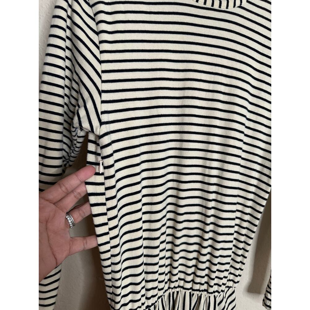 Buru Striped Turtleneck Jersey Maxi Dress Womans XS - Picture 9 of 14